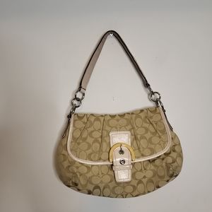 Coach Monogram Signature Canvas Soho Shoulder Bag